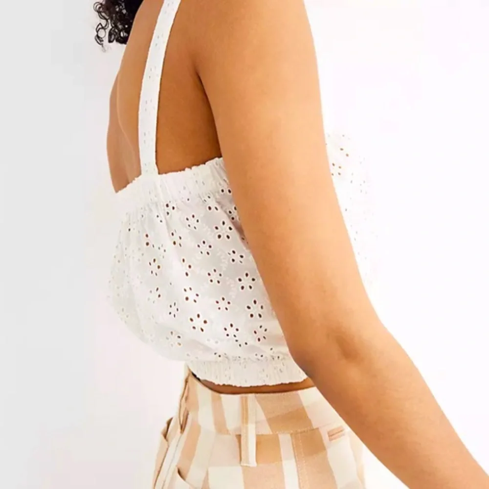 NWT ❤️ Madewell Eyelet Crop Top/Blouse - Picture 2 of 4